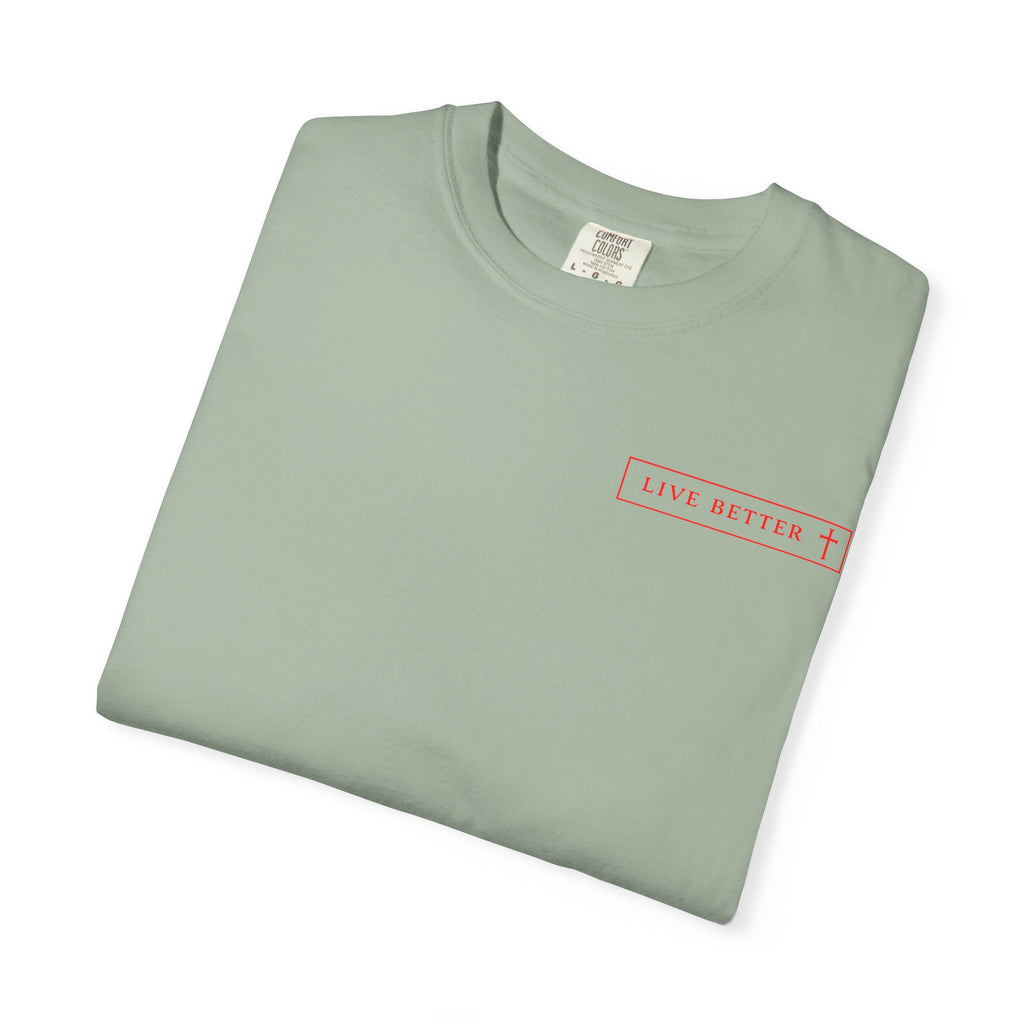 Vive la vida a tu manera, Letras rojas, Camiseta de hombre