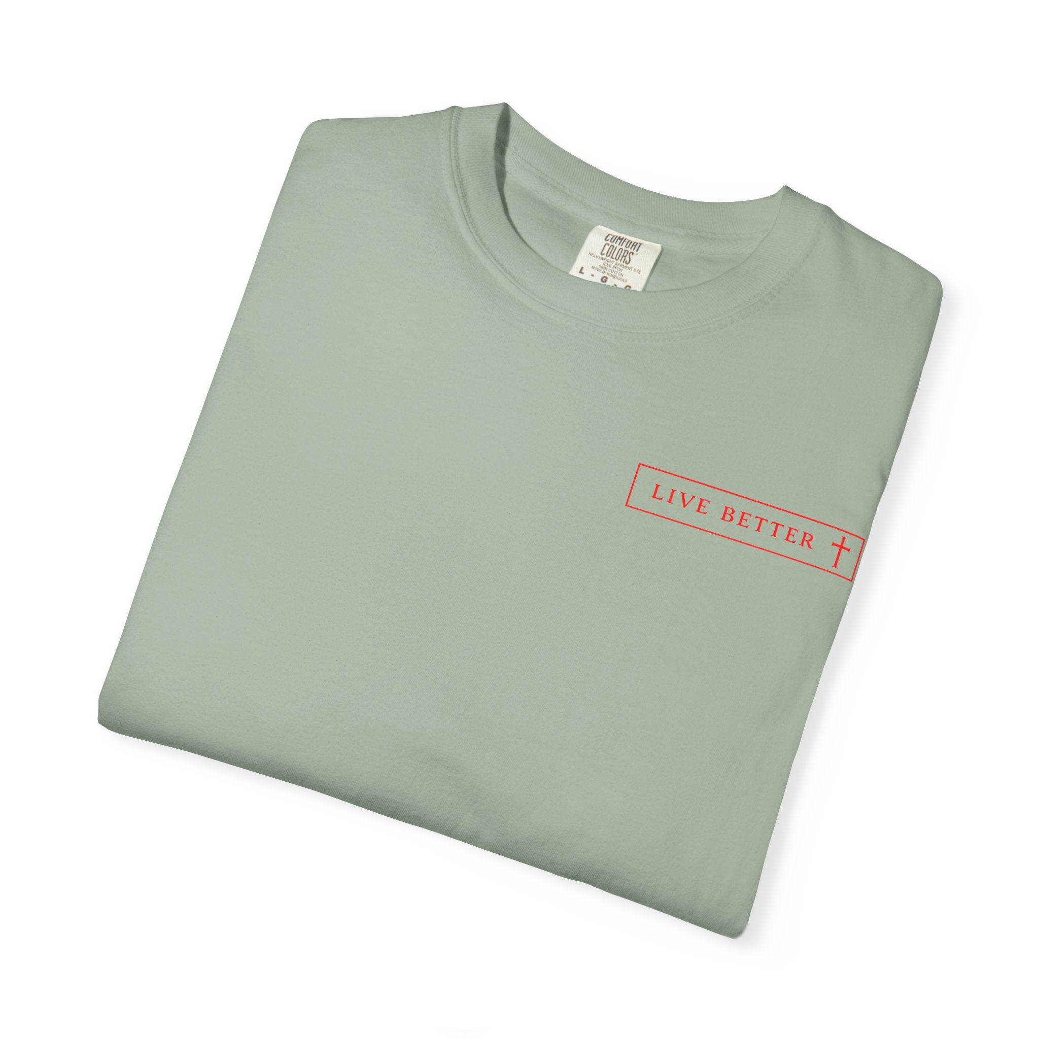 Vive la vida a tu manera, Letras rojas, Camiseta de hombre