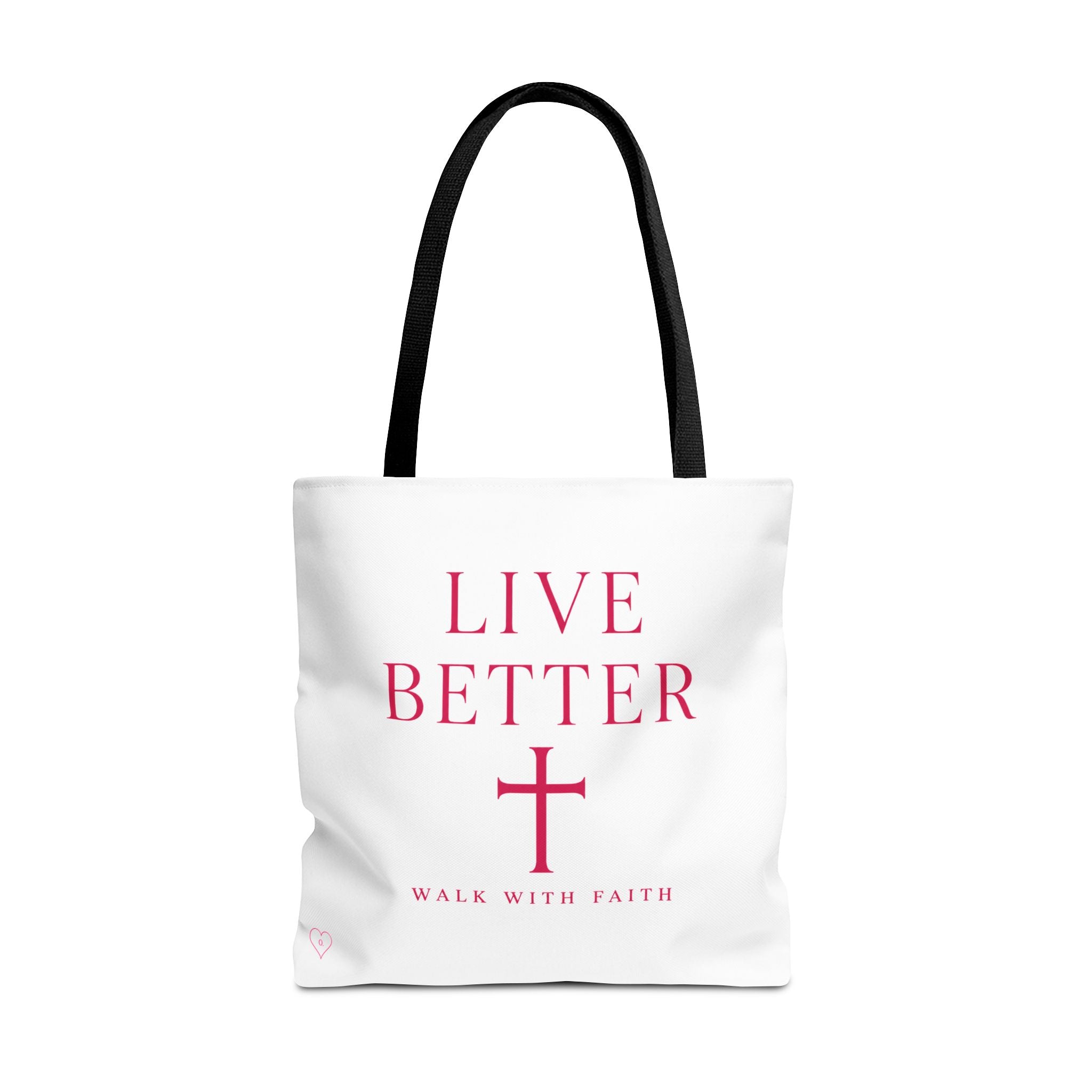 Bolso cruzado Live Better - Tote cristiano inspirador "Camina con fe"
