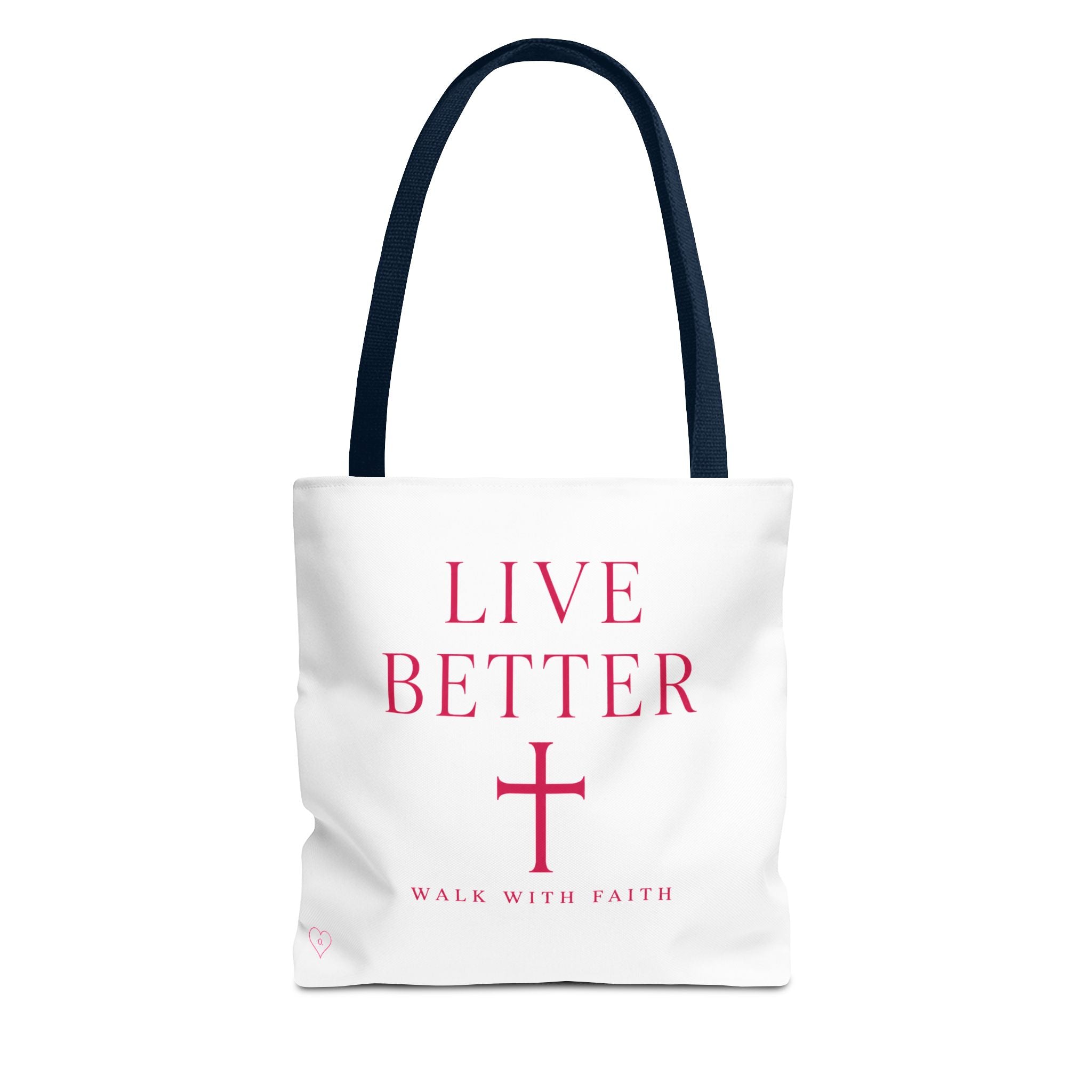 Bolso cruzado Live Better - Tote cristiano inspirador "Camina con fe"