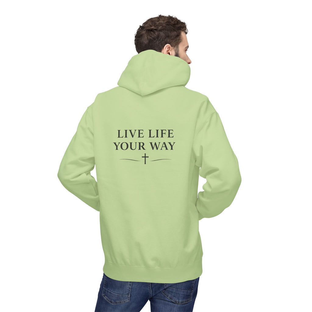 Men's Live Better Hoodie, — Inspirational ‘Live Life Your Way’ Pullover