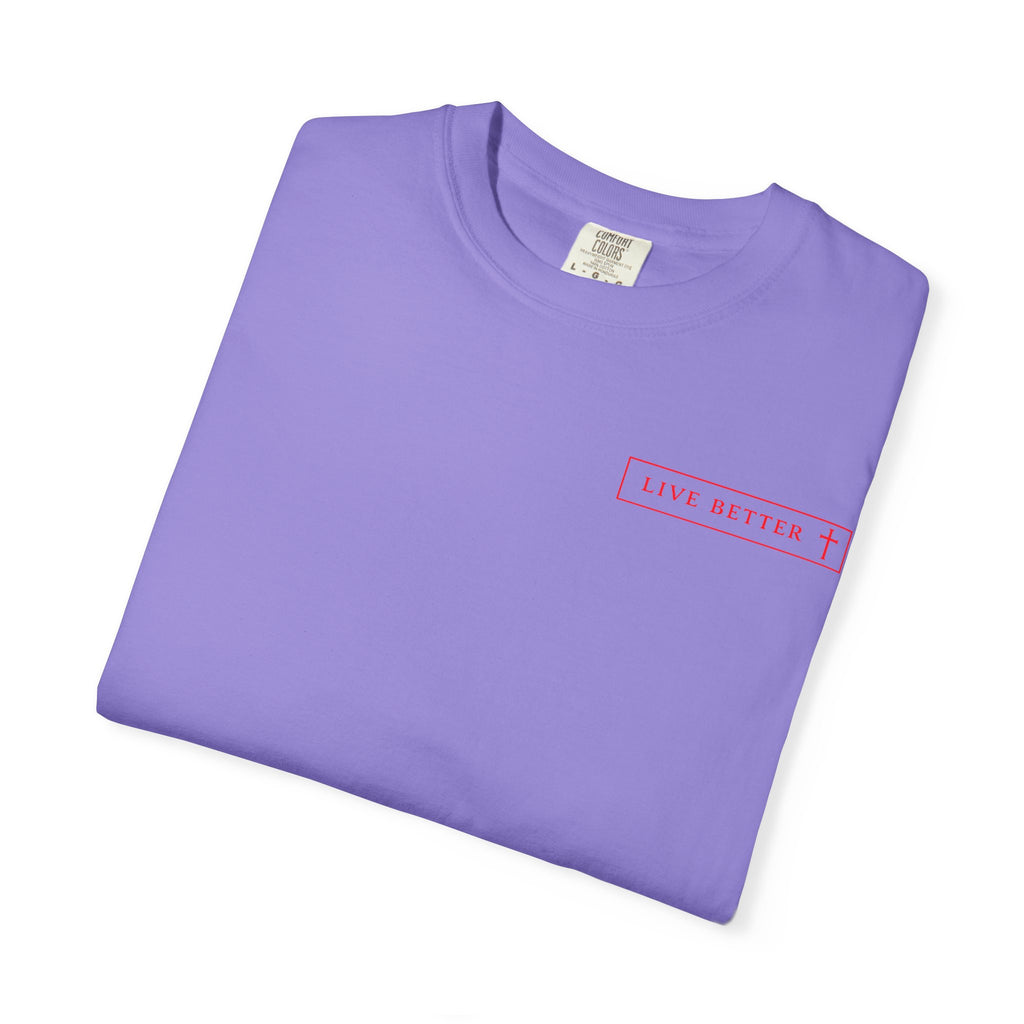 Vive la vida a tu manera, Letras rojas, Camiseta de hombre