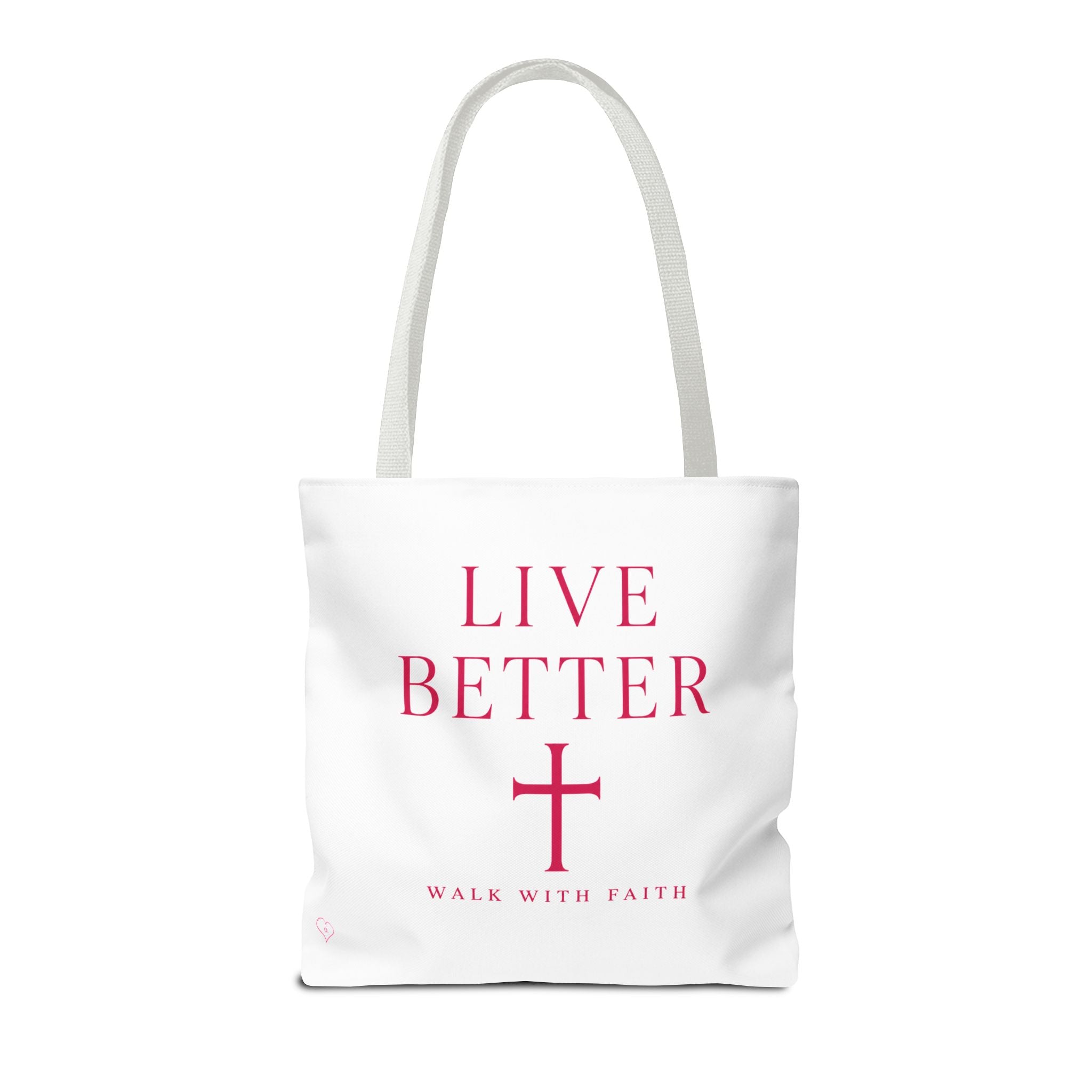 Bolso cruzado Live Better - Tote cristiano inspirador "Camina con fe"