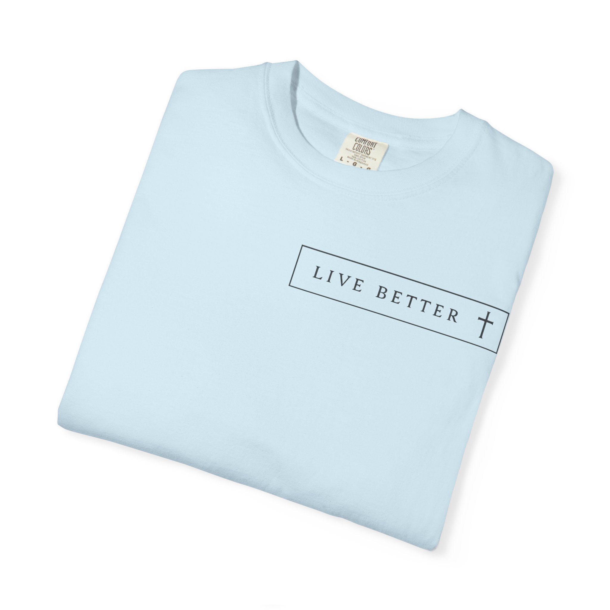 Camiseta de hombre, Vive la vida a tu manera, Letras negras,