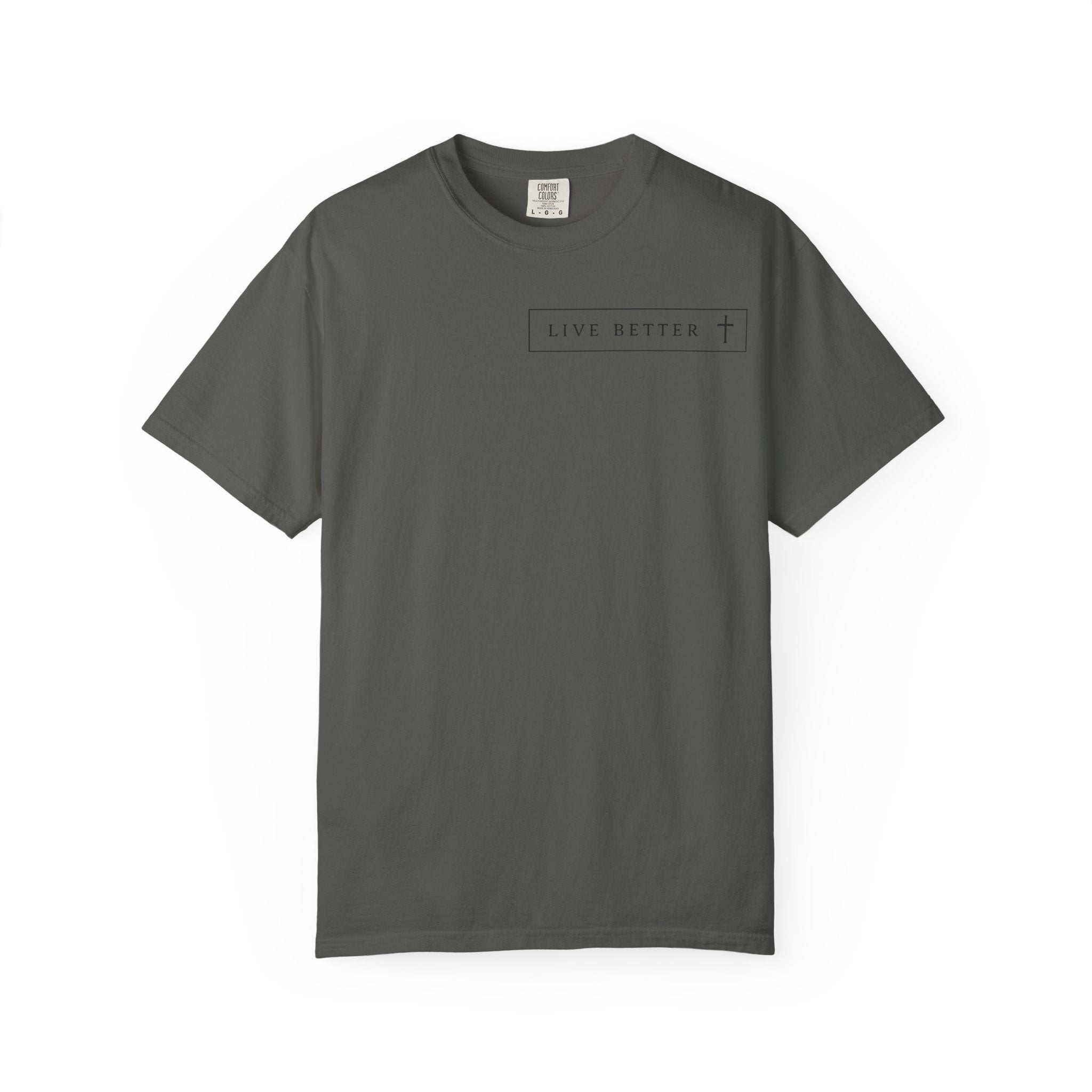 Camiseta de hombre, Vive la vida a tu manera, Letras negras,
