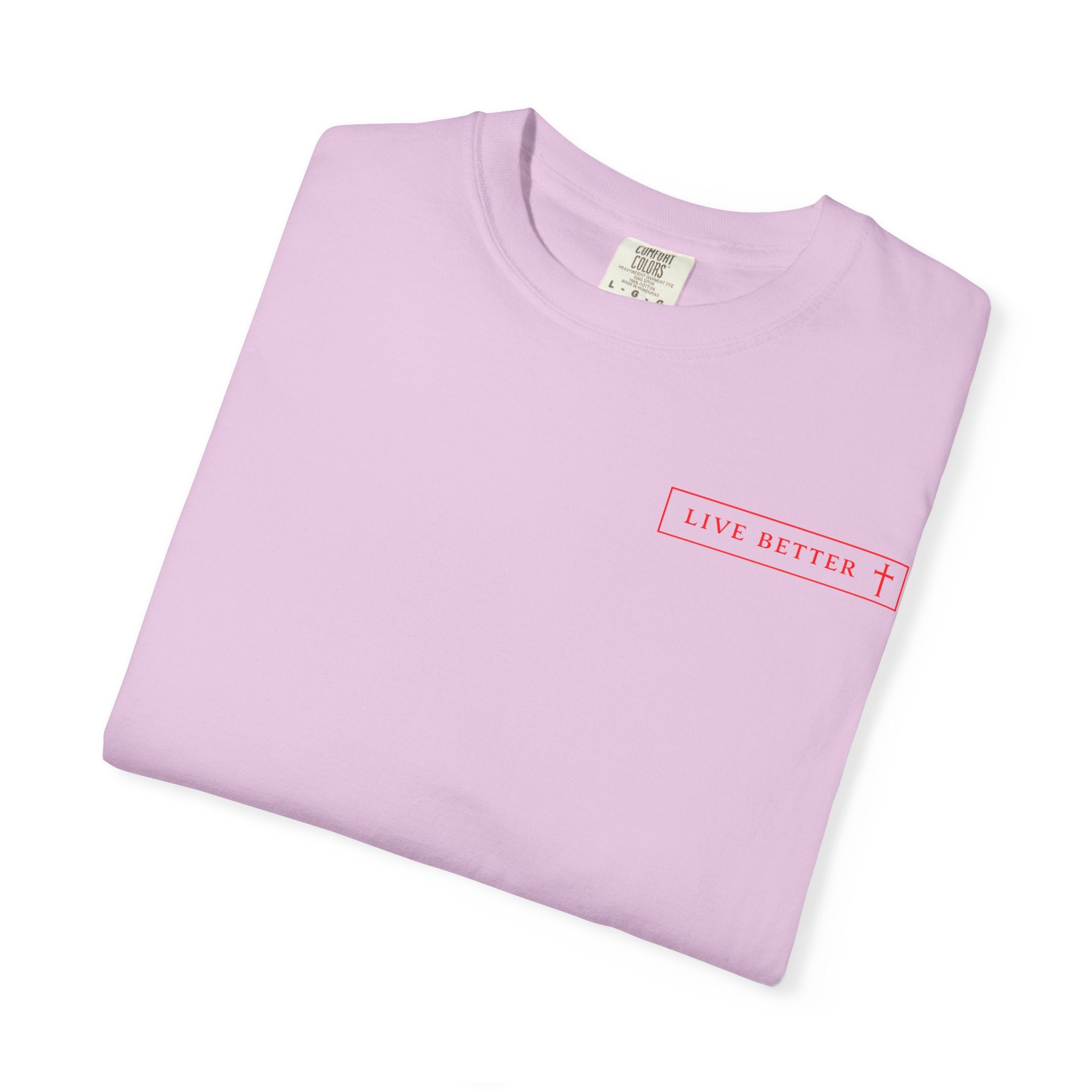 Vive la vida a tu manera, Letras rojas, Camiseta de hombre