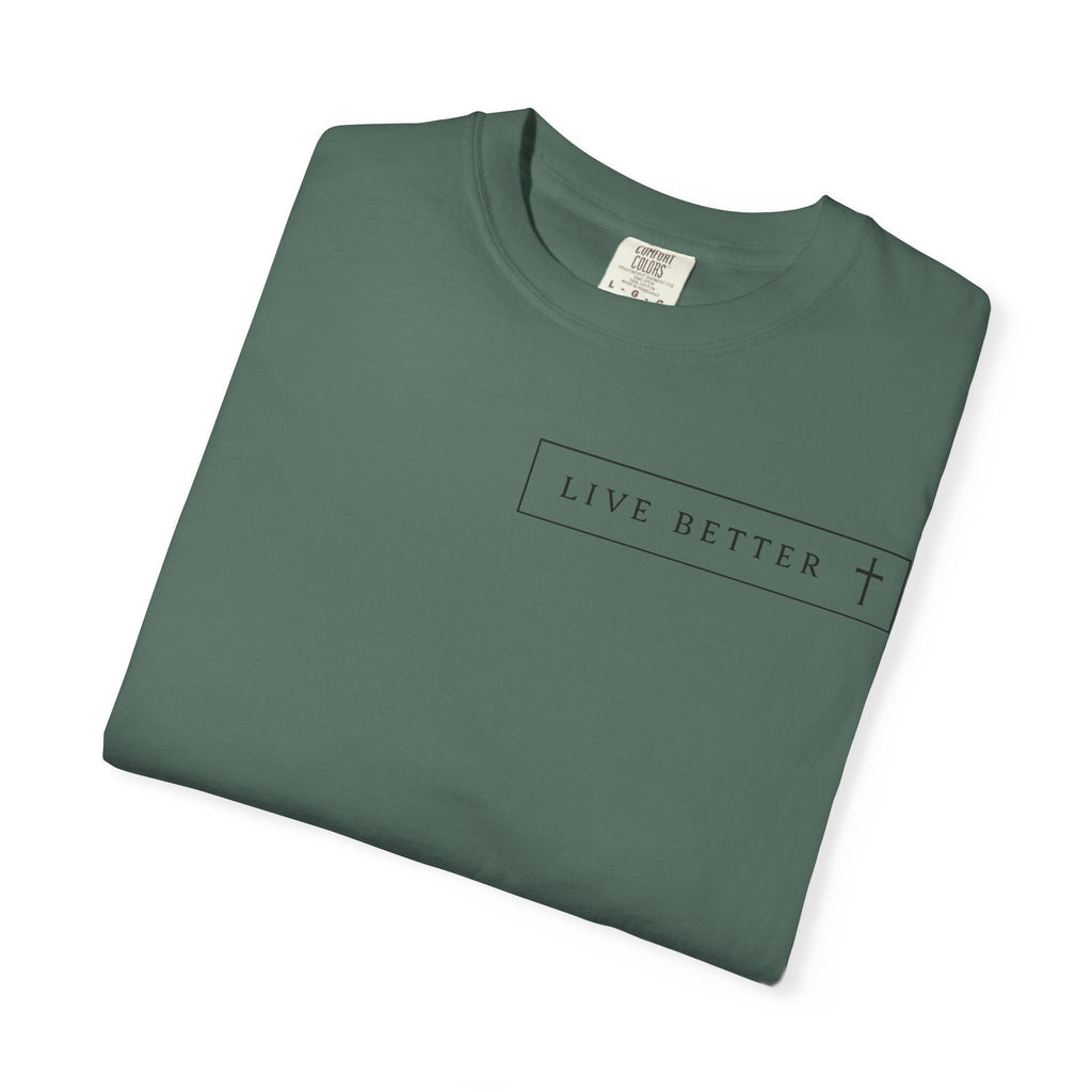 Camiseta de hombre, Vive la vida a tu manera, Letras negras,