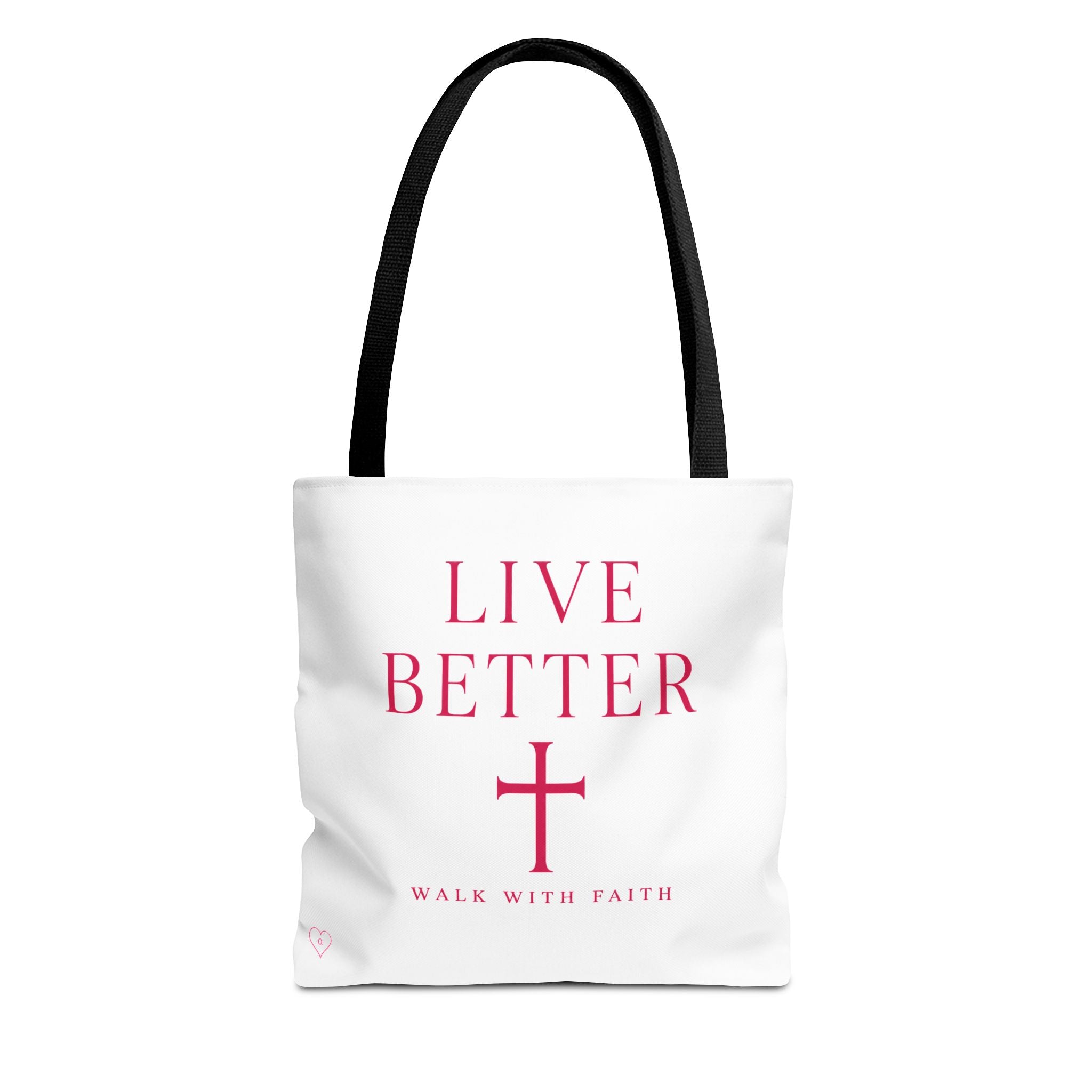 Bolso cruzado Live Better - Tote cristiano inspirador "Camina con fe"