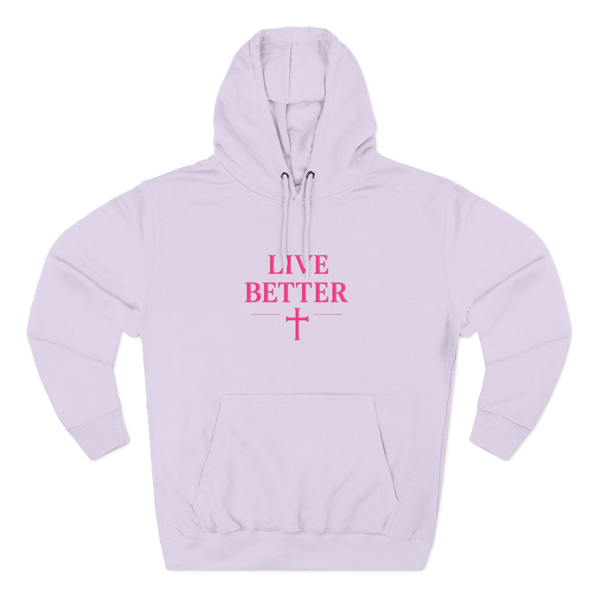 Women's Live Better, "Walk with Faith," Cross Hoodie — Faith-Inspired Inspirational Pullover
