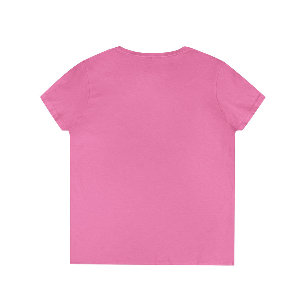 Camiseta con cuello en V "Vive Mejor" para mujer — Camiseta cristiana inspiradora femenina con cruz