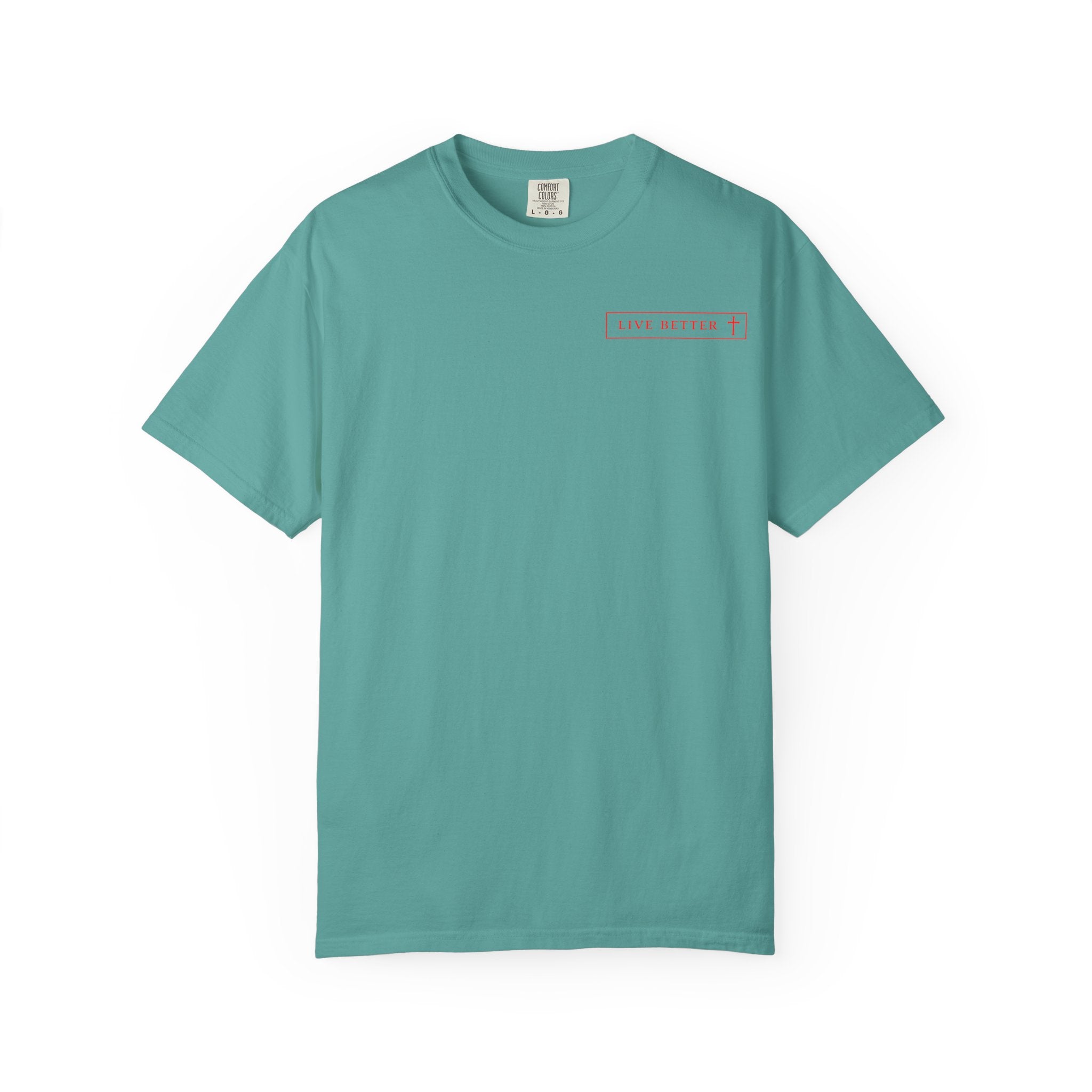 Vive la vida a tu manera, Letras rojas, Camiseta de hombre