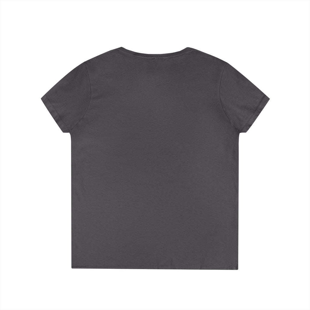 Camiseta de cuello de pico para mujer "Vive mejor, camina con fe" — Camiseta cristiana inspiradora femenina con cruz