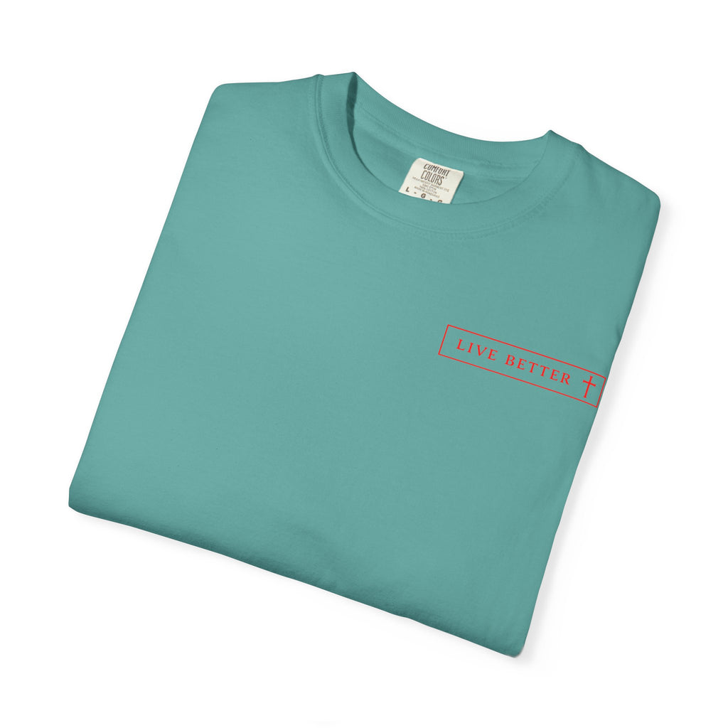 Vive la vida a tu manera, Letras rojas, Camiseta de hombre