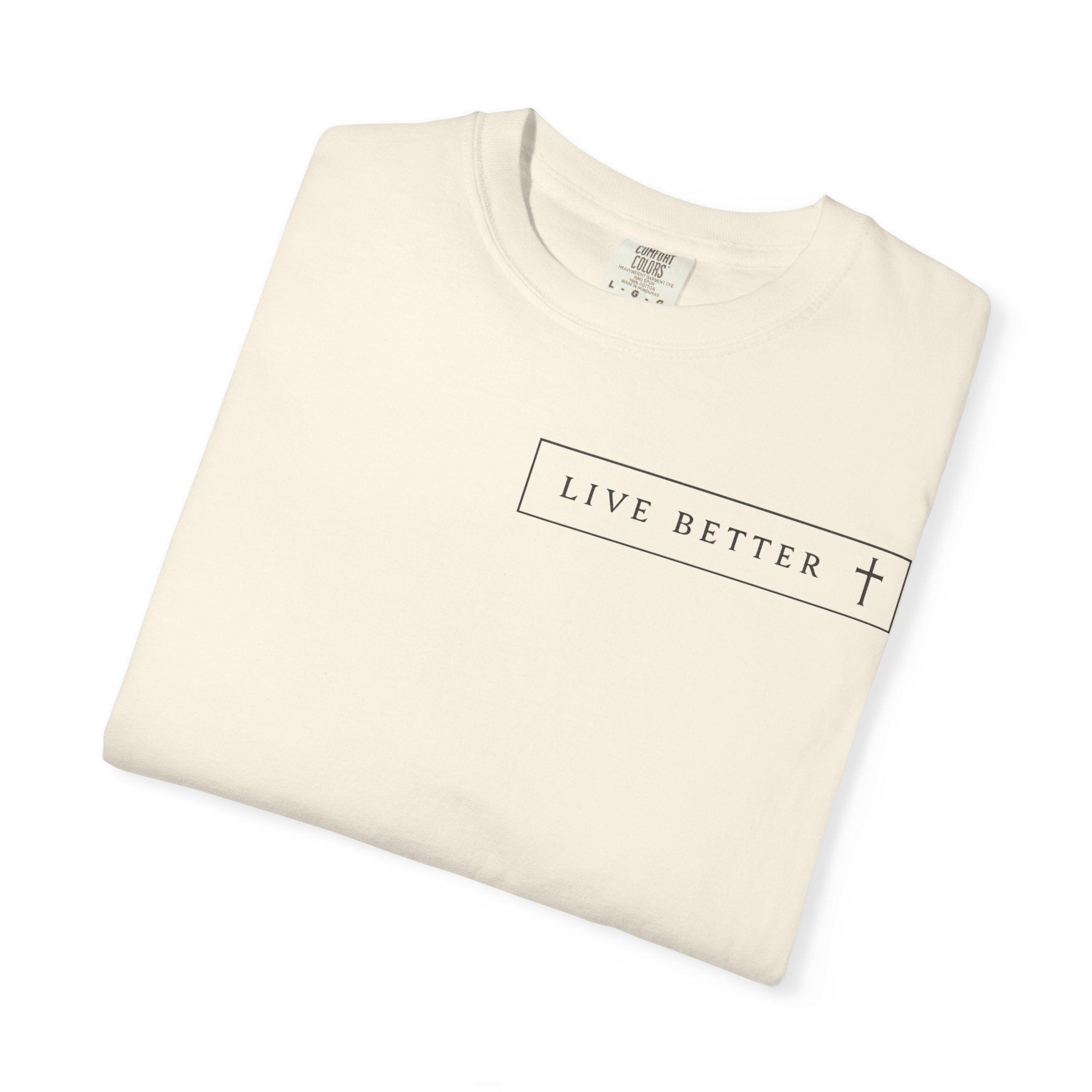 Camiseta de hombre, Vive la vida a tu manera, Letras negras,