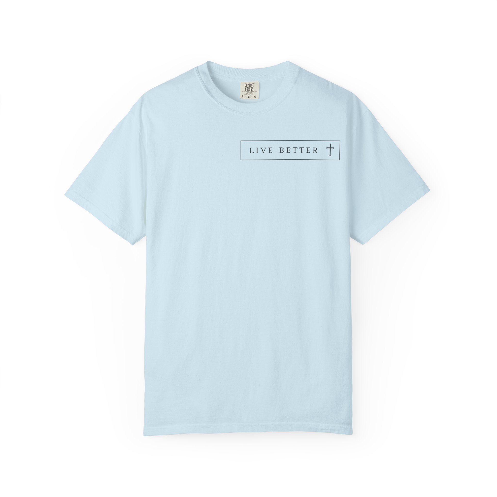Camiseta de hombre, Vive la vida a tu manera, Letras negras,